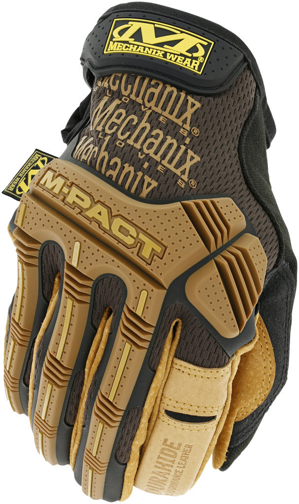 Mechanix Wear M-Pact Leather Glove Brown S