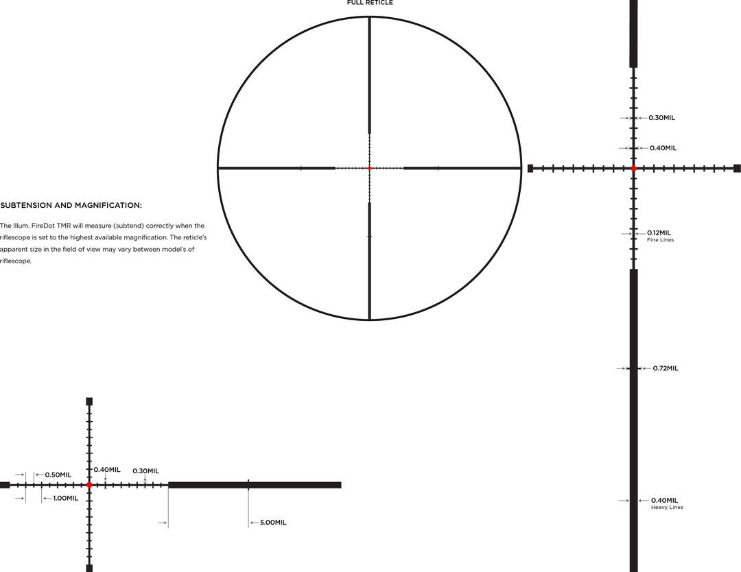 Leupold Mark 3HD 3-9x40 ILL Firedot TMR reticle