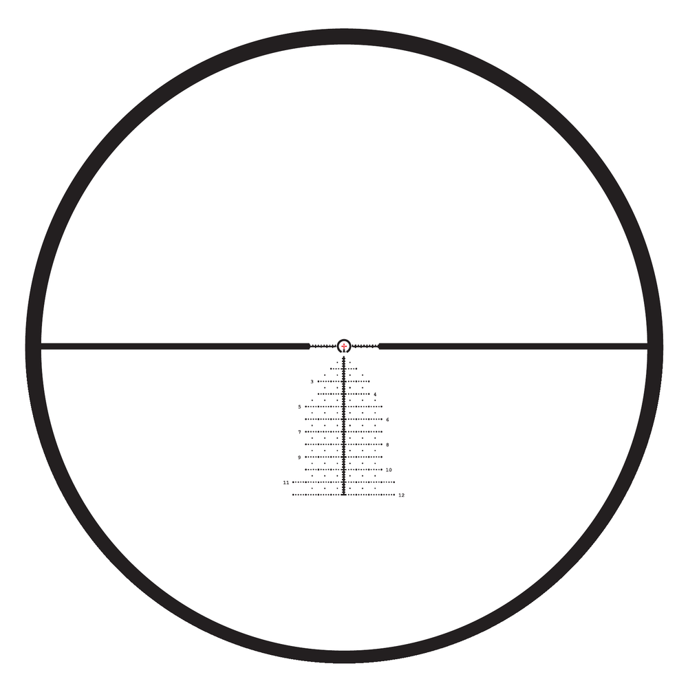 Meopta MeoPro R6 3-18x50 FFP RD (MIL) - Mrad 1 reticle