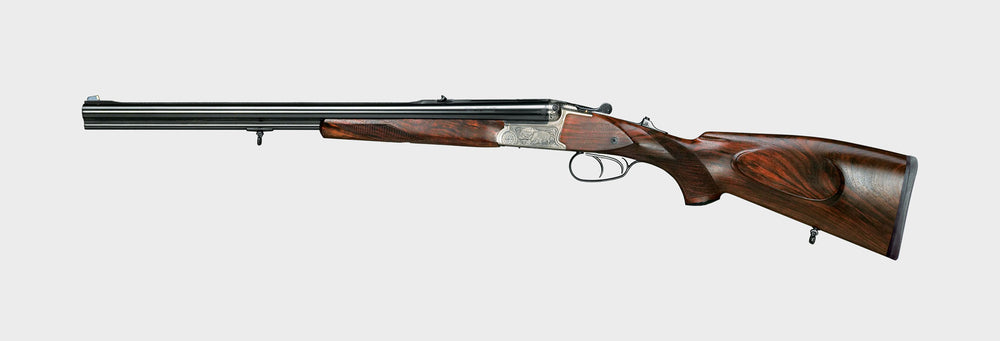 Merkel 96K Drilling .243 Winchester / 12 Gauge Game Scene Engraving