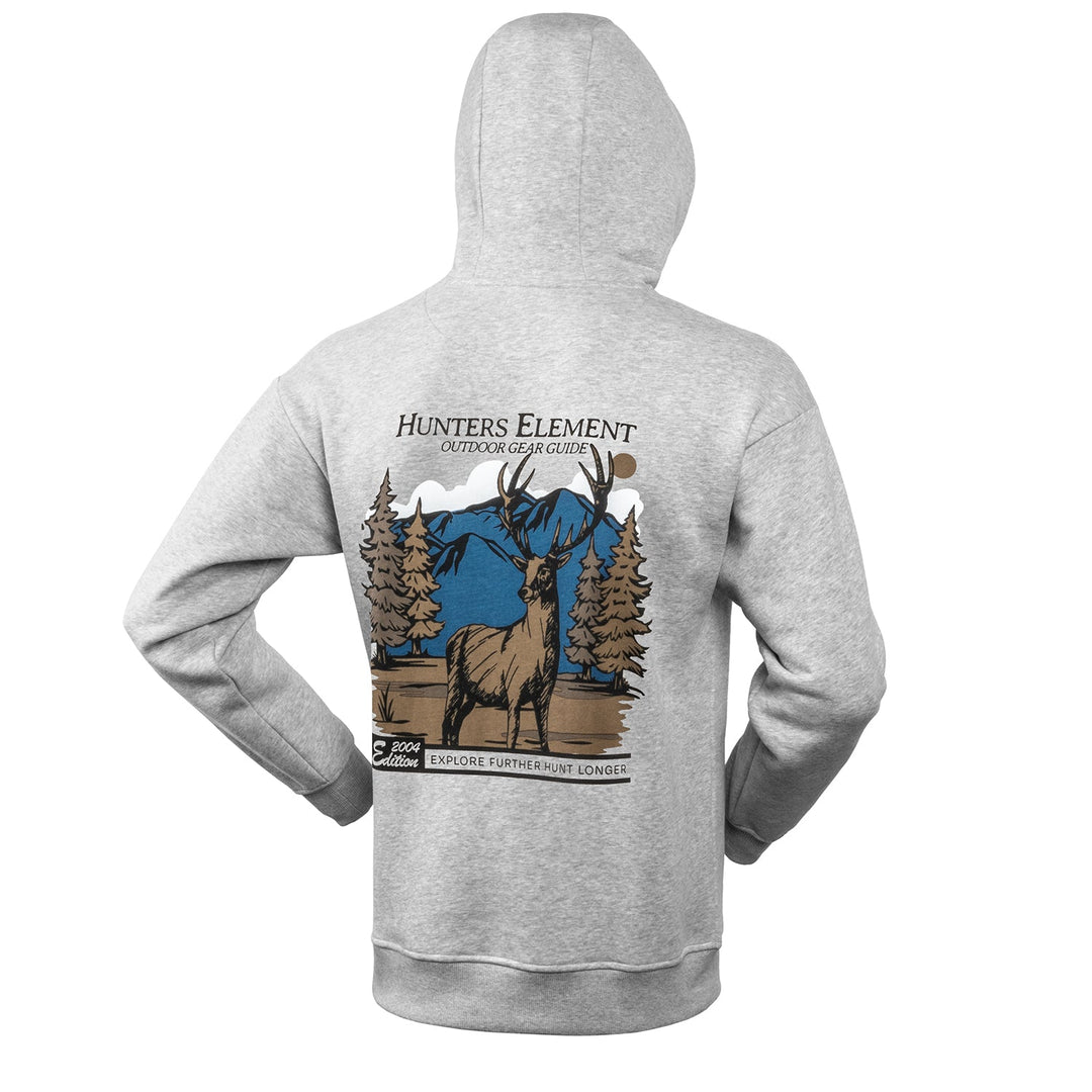 Hunters Element Monarch Hoodie Grey Marle