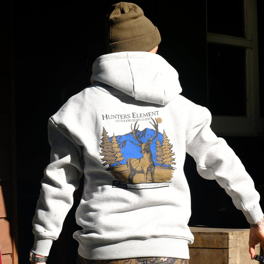 Hunters Element Monarch Hoodie Grey Marle