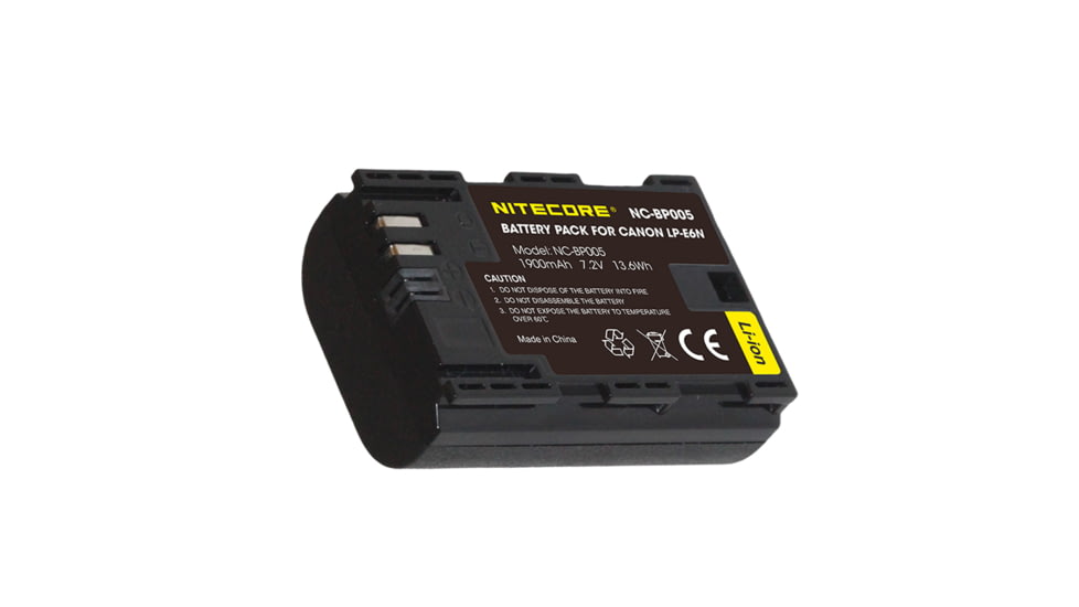 Nitecore NC-BP005 Battery Pack for Canon LP-E6N, 1900mAh
