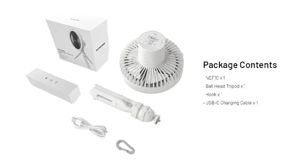 Nitecore Multifunction Electric Fan Grey view 2