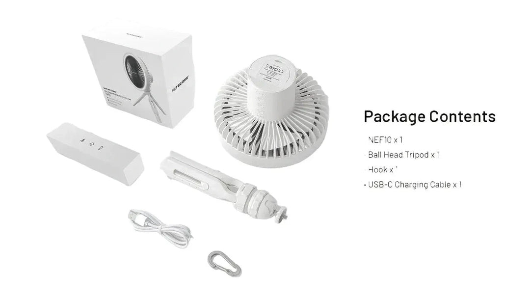Nitecore Multifunction Electric Fan Grey view 2