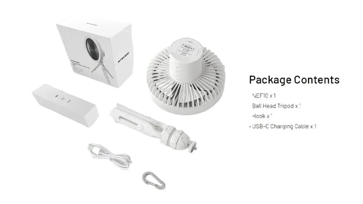 Nitecore Multifunction Electric Fan Grey view 2