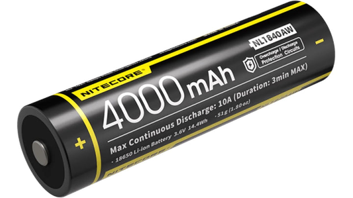Nitecore NL1840AW All-Weather 18650 4000mAh Li-ion Battery