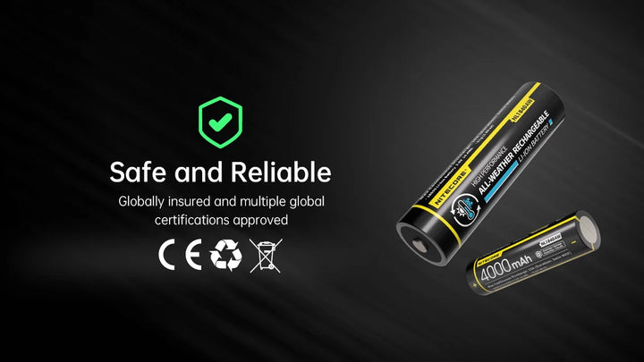 Nitecore NL1840AW All-Weather 18650 4000mAh Li-ion Battery