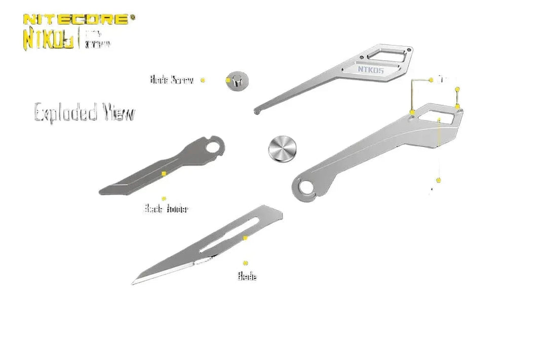 Nitecore Ultra-Tiny Titanium Keychain Knife view 3