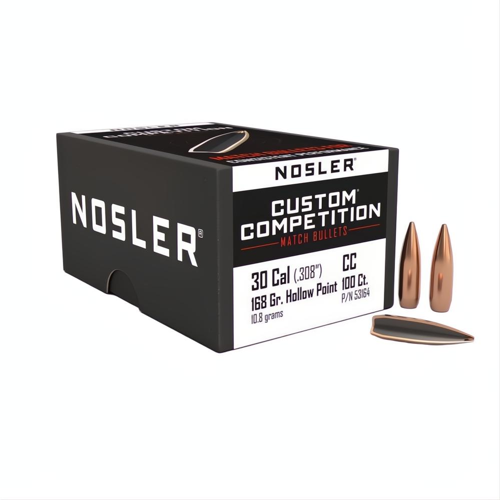 Nosler 30 Cal 168gr HPBT Custom Comp