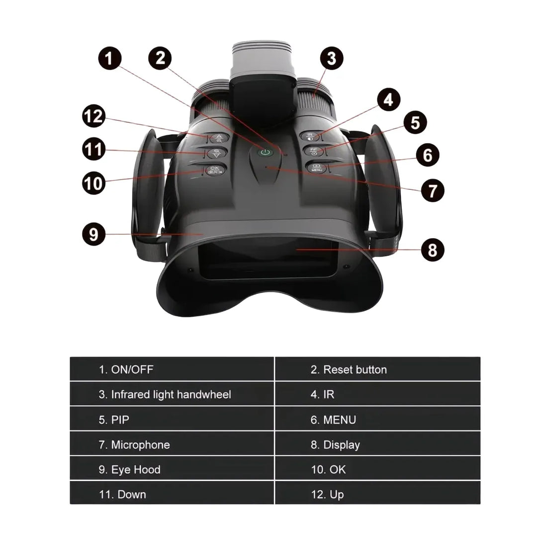 Oneleaf Find NV200 50mm 4K Digital Day/Night Vision Binoculars