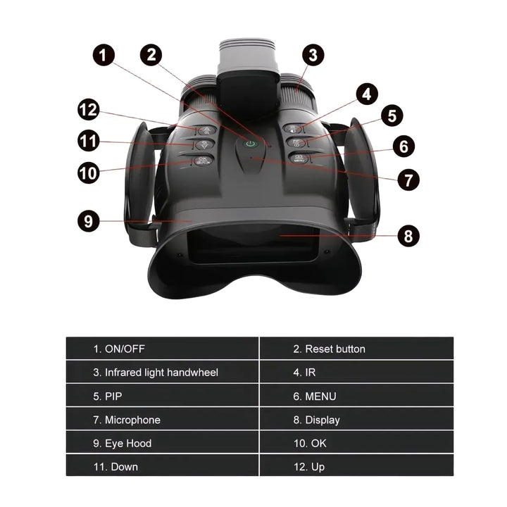 Oneleaf Find NV200 50mm 4K Digital Day/Night Vision Binoculars