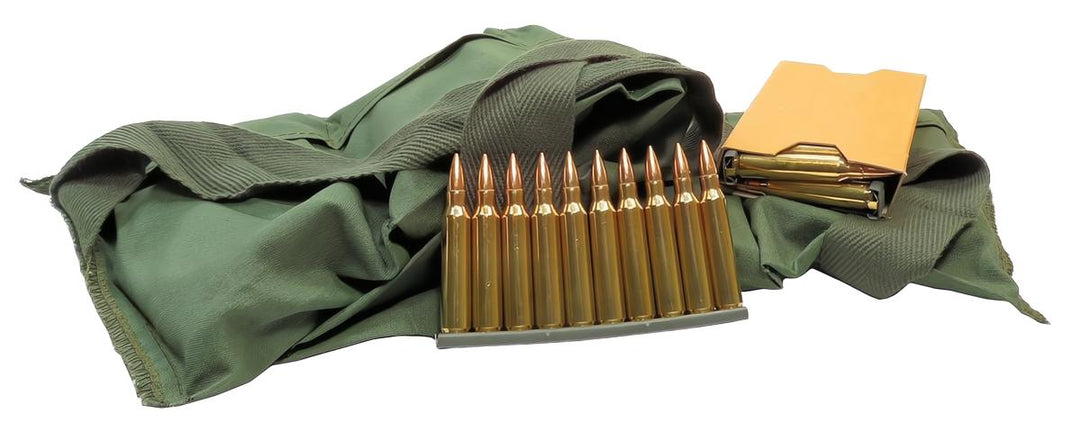 PMC 223 Rem 55gn FMJ in Ammo Can (840 rnds) &amp; Bandolier (140 rnds)