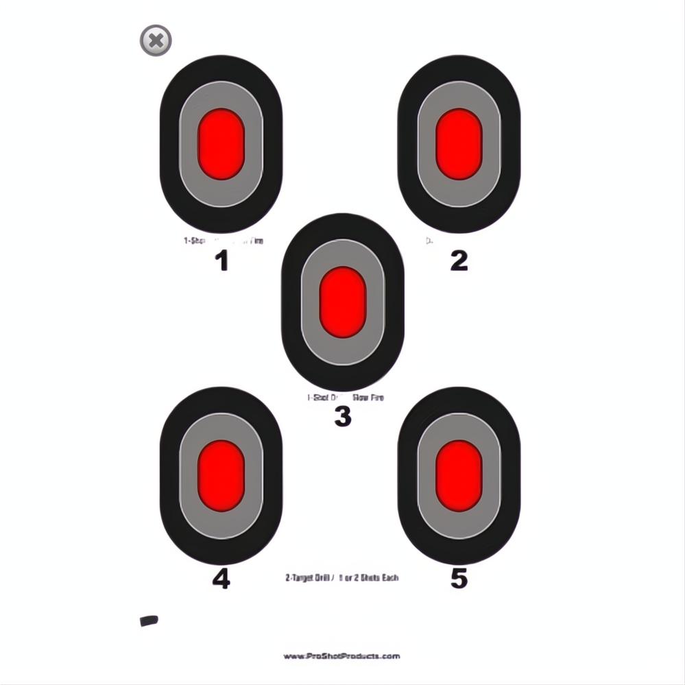 Proshot Red Centre Targets