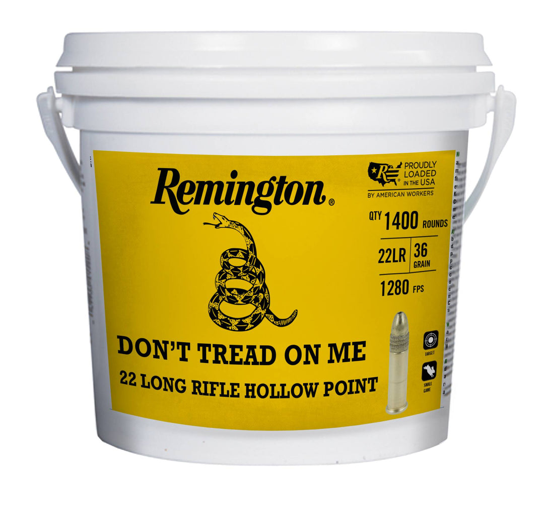 Remington 22LR 36gr HV HP Golden Bullet Dont Tread on Me 1400 PK 1280FPS