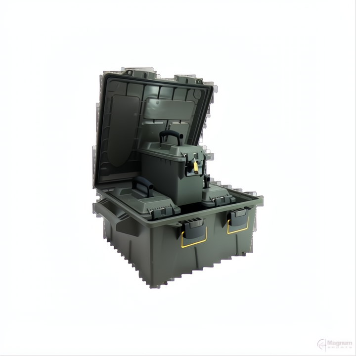 Ridgetek 4pc. Ammo Box &amp; Lge Crate