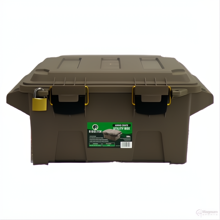 Ridgetek Ammo Crate Utility Box Inc Padlock
