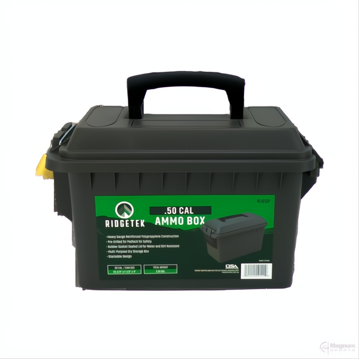 Ridgetek .50 Cal Ammo Box Inc Padlock