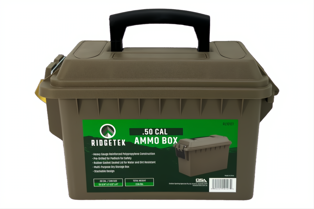 Ridgetek .50 Cal Ammo Box Inc Padlock