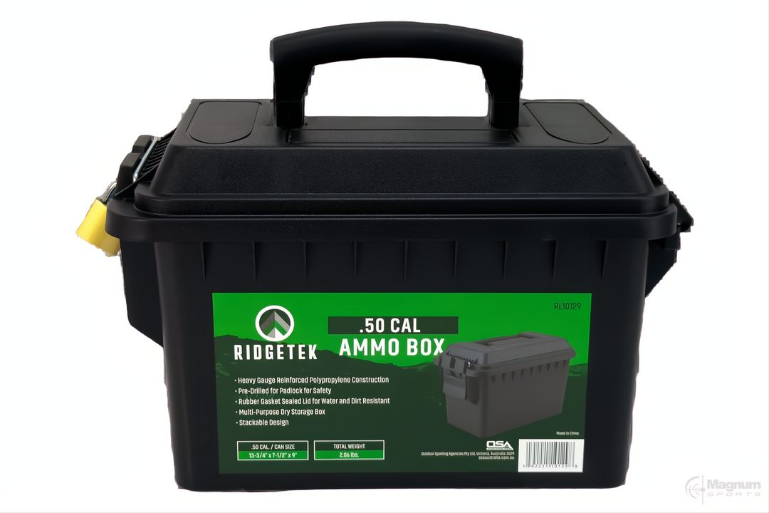 Ridgetek .50 Cal Ammo Box Inc Padlock