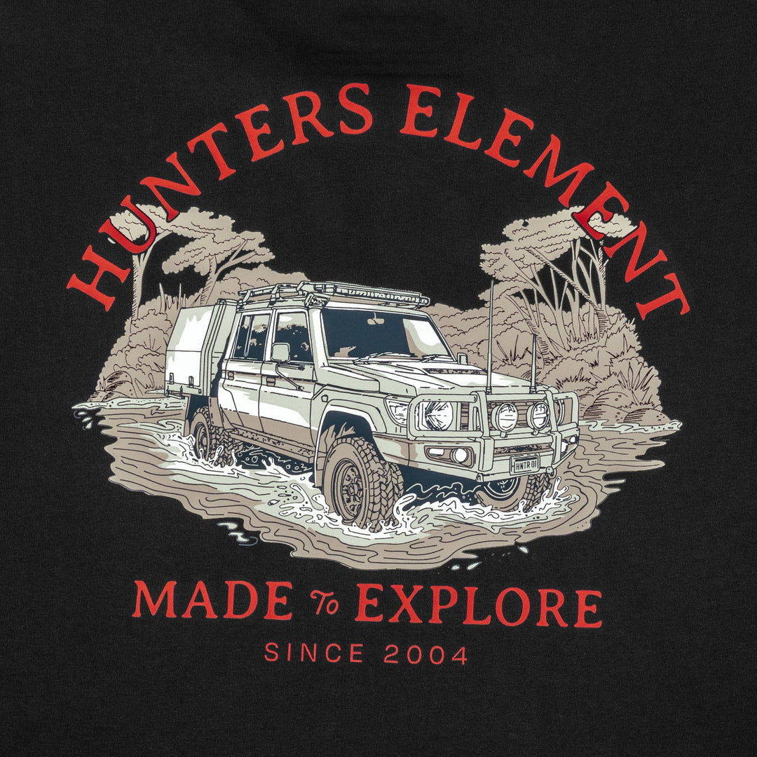 Hunters Element River Cruiser Tee Black