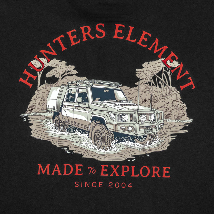 Hunters Element River Cruiser Tee Black