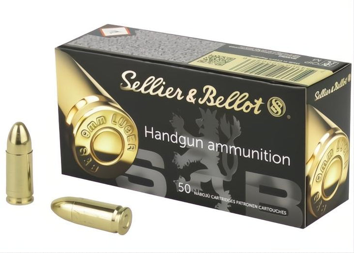 Sellier &amp; Bellot 9mm Luger 124gr TFMJ NONTOX (GREEN BOX)