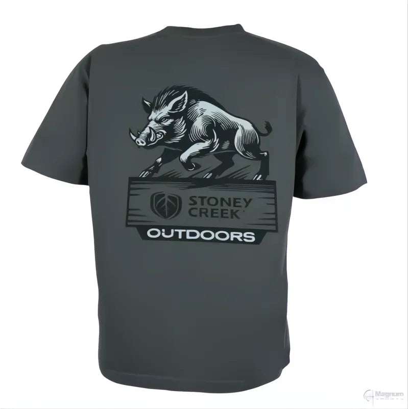Stoney Creek Pig Tee Grey