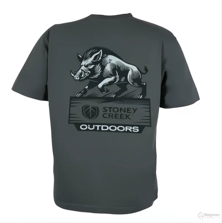 Stoney Creek Pig Tee Grey