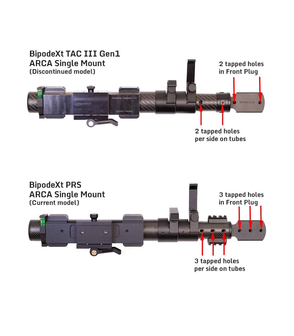 Accuracy Solutions BipodeXt Front Plug Upgrade Kit for 2-Tubes Systems