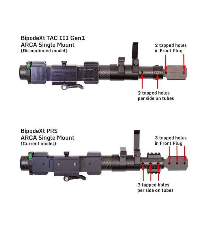 Accuracy Solutions BipodeXt Front Plug Upgrade Kit for 2-Tubes Systems