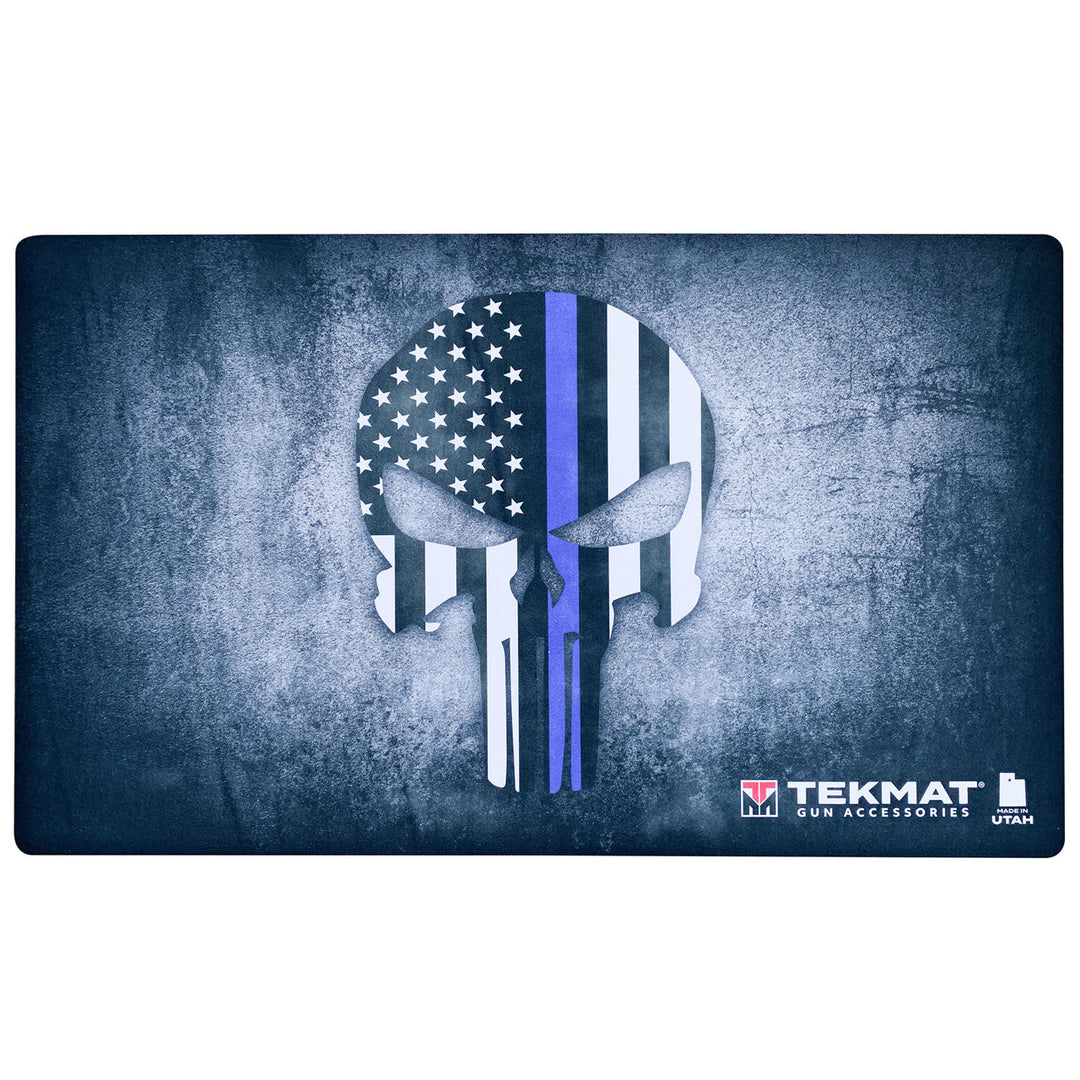 TekMat Punisher Blue Line Door Mat