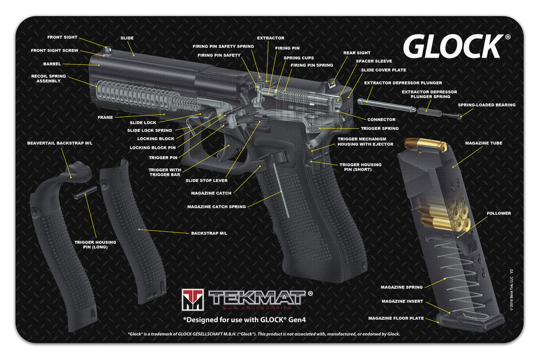 TekMat Glock Cutaway Gun Cleaning Mat