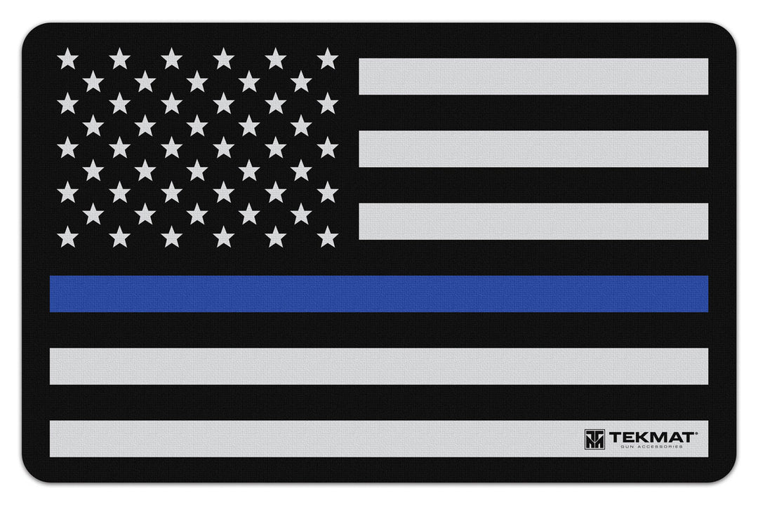 TekMat Police Blue Line Support Gun Cleaning Mat