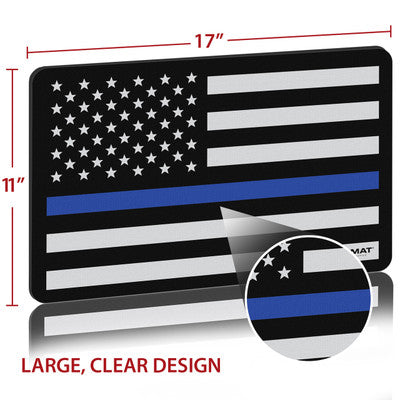 TekMat Police Blue Line Support Gun Cleaning Mat