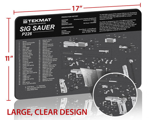 TekMat Sig Sauer P226 Gun Cleaning Mat
