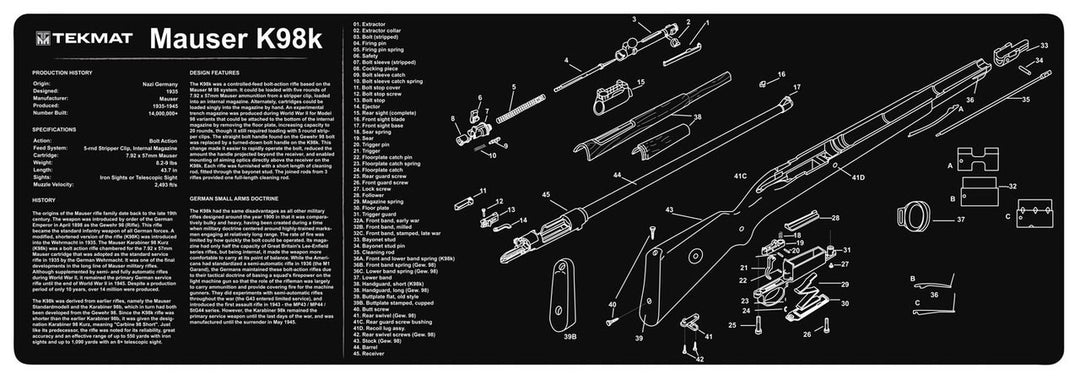 TekMat Mauser K98 Gun Cleaning Mat