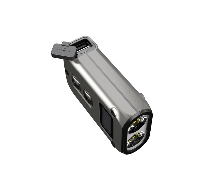 Nitecore TINI2TI Dual-Core Intelligent Keychain Light, 500 Lumens, Titanium
