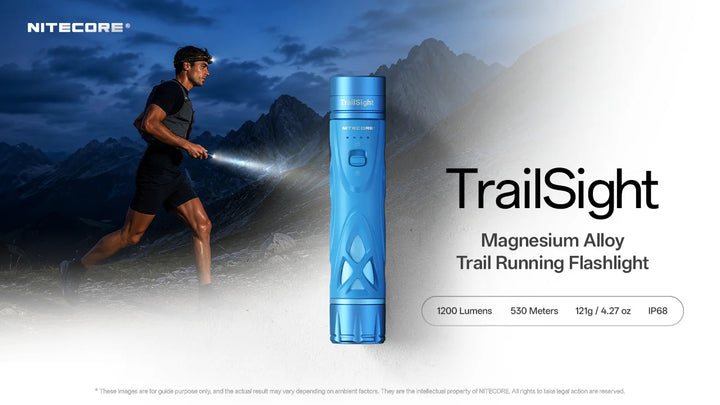 Nitecore TrailSight 1200 Lumen Trail Running Torch Green