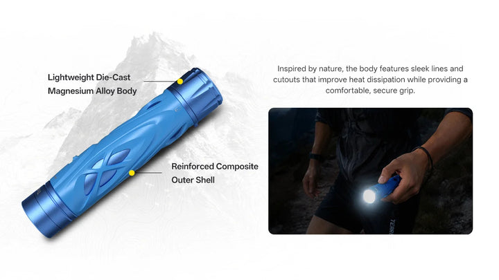 Nitecore TrailSight 1200 Lumen Trail Running Torch Green