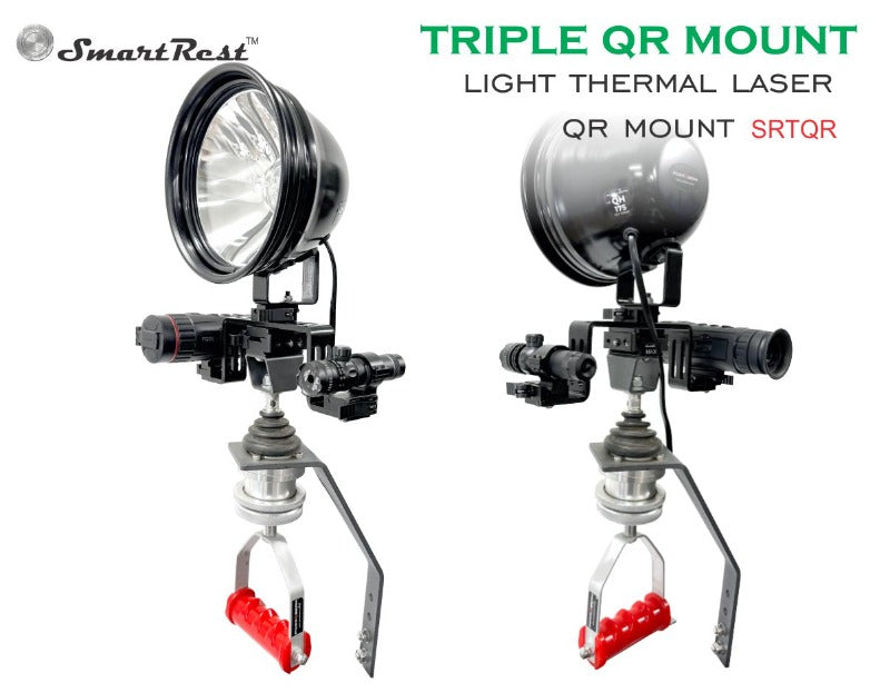SmartRest Triple QR Mount with PowaBeam spotlight