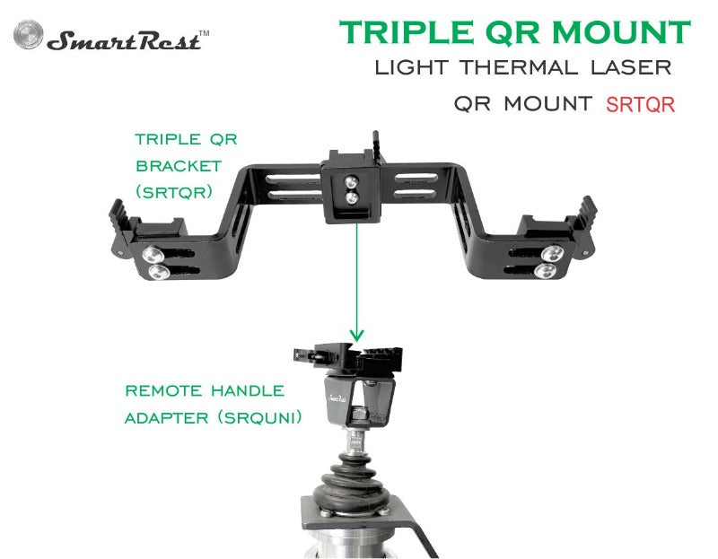 SmartRest Triple QR Mount with light, thermal and laser