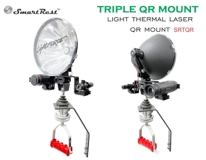 SmartRest Triple QR Mount with LightForce spotlight