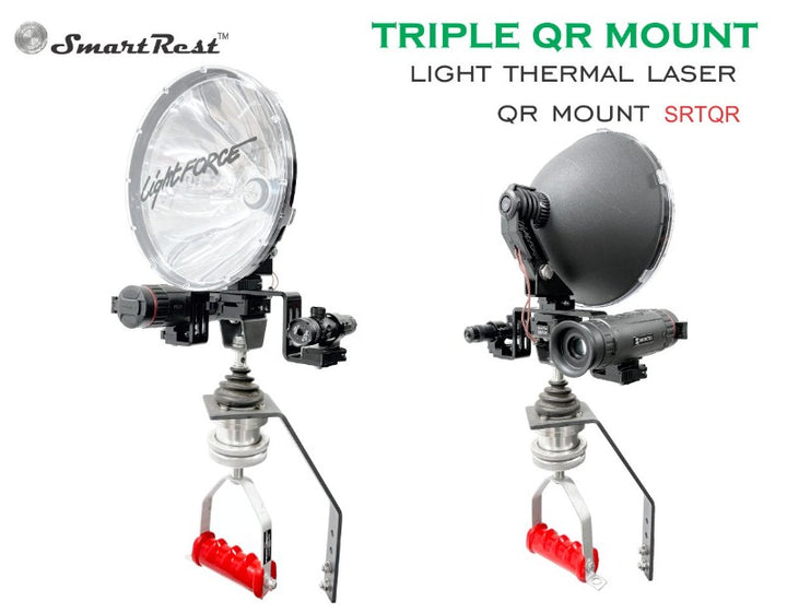 SmartRest Triple QR Mount with LightForce spotlight