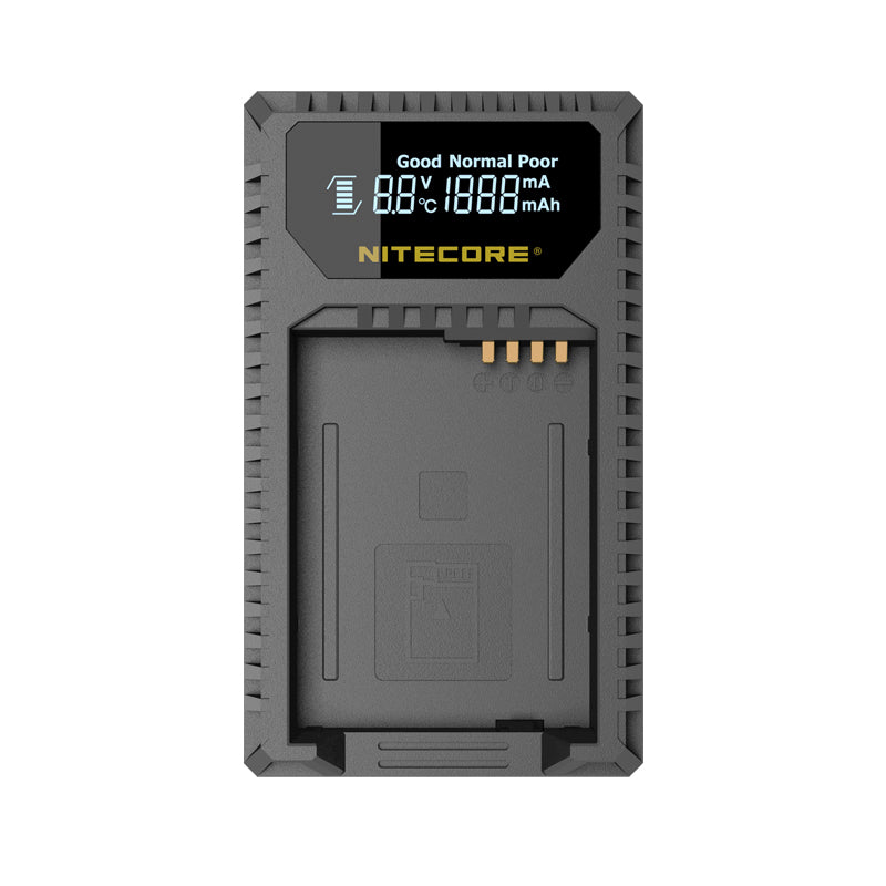 Nitecore ULQ Dual Slot USB Charger for Leica BP-DC12 Series Batteries