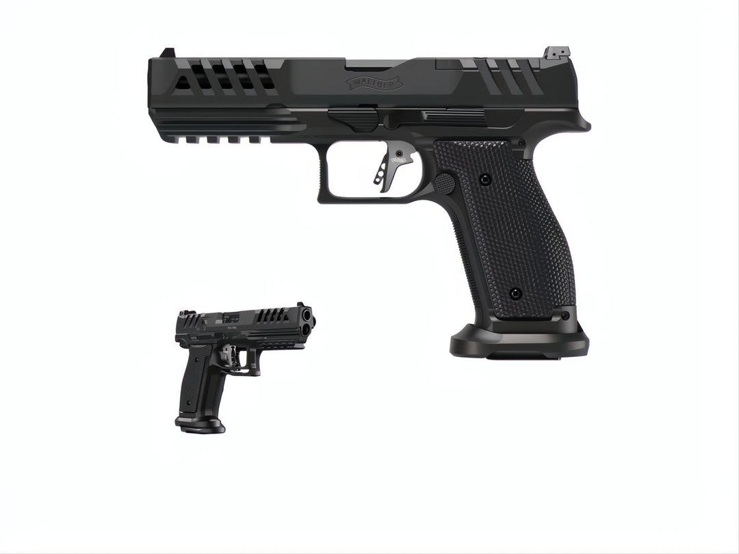 WALTHER PDP FULLSIZE STEEL FRAME MATCH 5.0" with Holosun HE507 Comp Green & Mounting Plate *KIT*