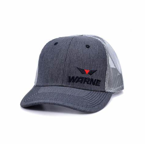Warne Snapback Cap Charcoal/White