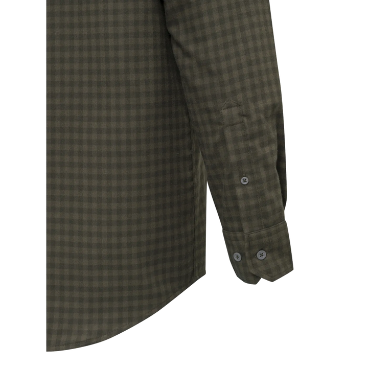 Beretta Cadet Flannel Shirt Green &amp; Brown Check L