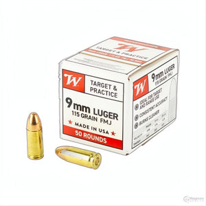 Winchester 9mm USA Para 115gr FMJ (50rnd)