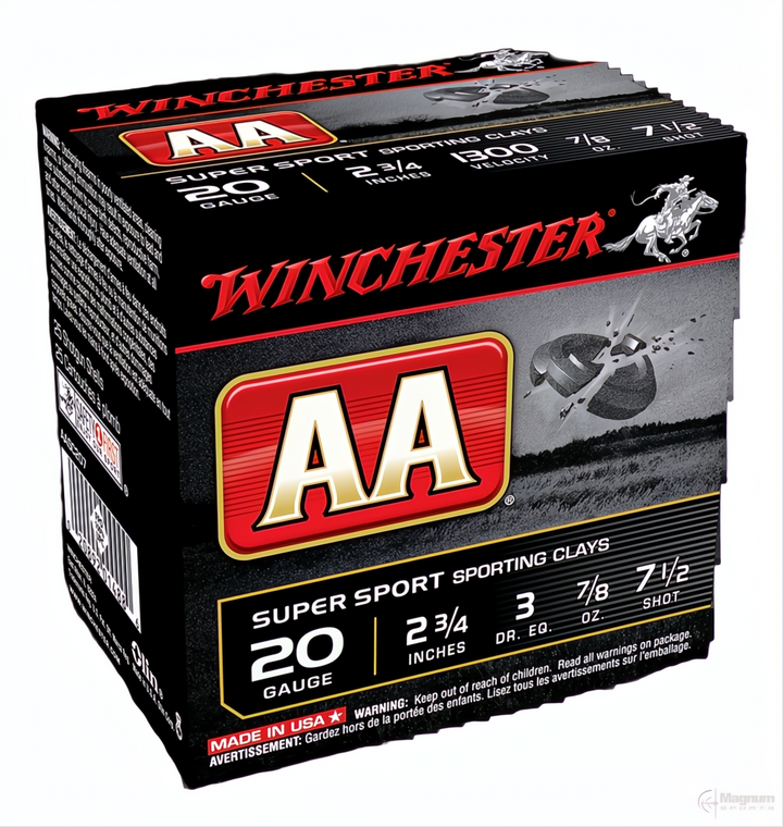 Winchester AA Super Sporting 20G 7.5 2-3/4" 24gm